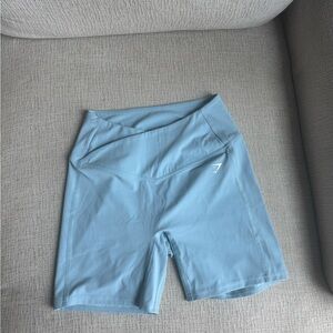 Gymshark Women's Light Blue Bike Shorts